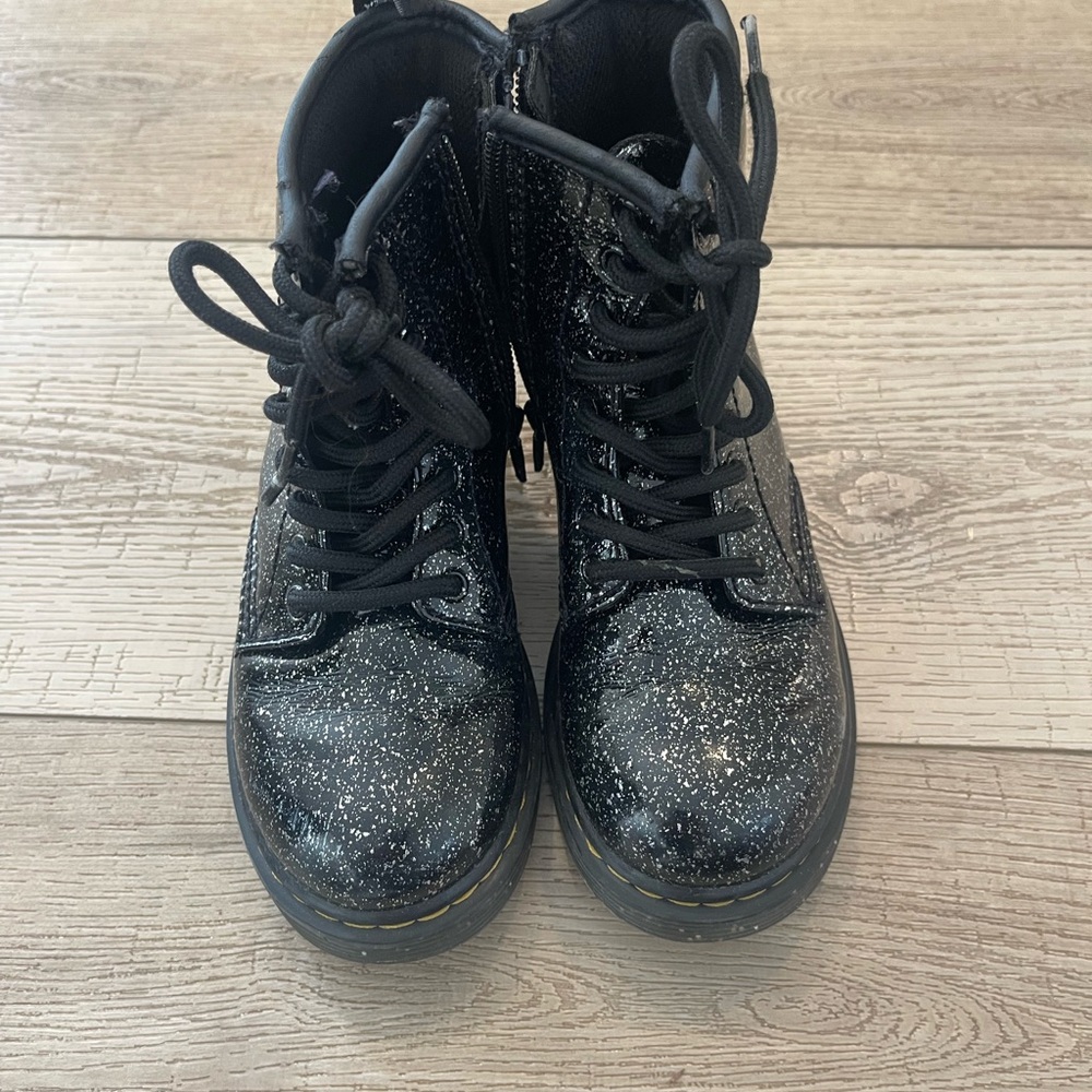 Black Glitter doc martens Boots
